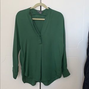 Vince long sleeve silk shirt